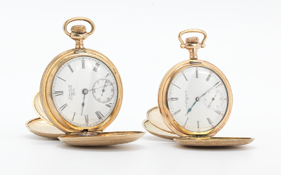 Two Hunters Case Pocket Watches