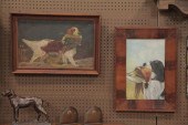 TWO HUNTING DOG PORTRAITS (AME