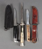 Two hunting knives by Case and