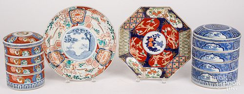 TWO IMARI CHARGERS, ETC.Two Imari