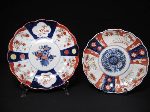 Two Imari design hand painted