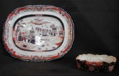 Two Imari Ironstone Serving Di