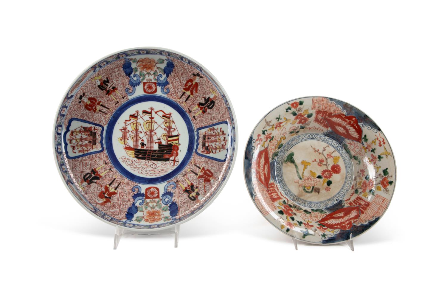 TWO IMARI PALETTE BOWLS, CHINESE