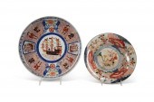 TWO IMARI PALETTE BOWLS, CHINE