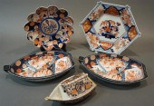 TWO IMARI PLATTERS AND THREE I