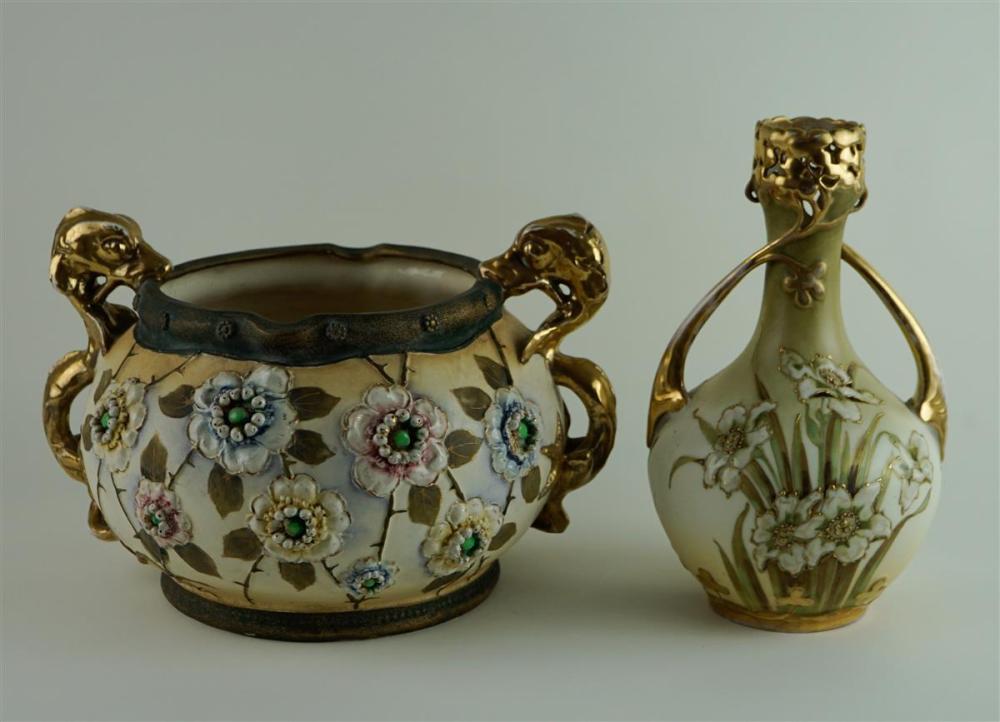 TWO IMPERIAL AMPHORA PORCELAIN