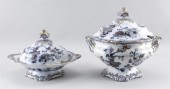 TWO IMPERIAL STONE IMARI PALET