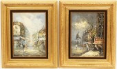 TWO IMPRESSIONIST FRENCH STREE
