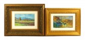TWO IMPRESSIONISTIC OILS BY JO