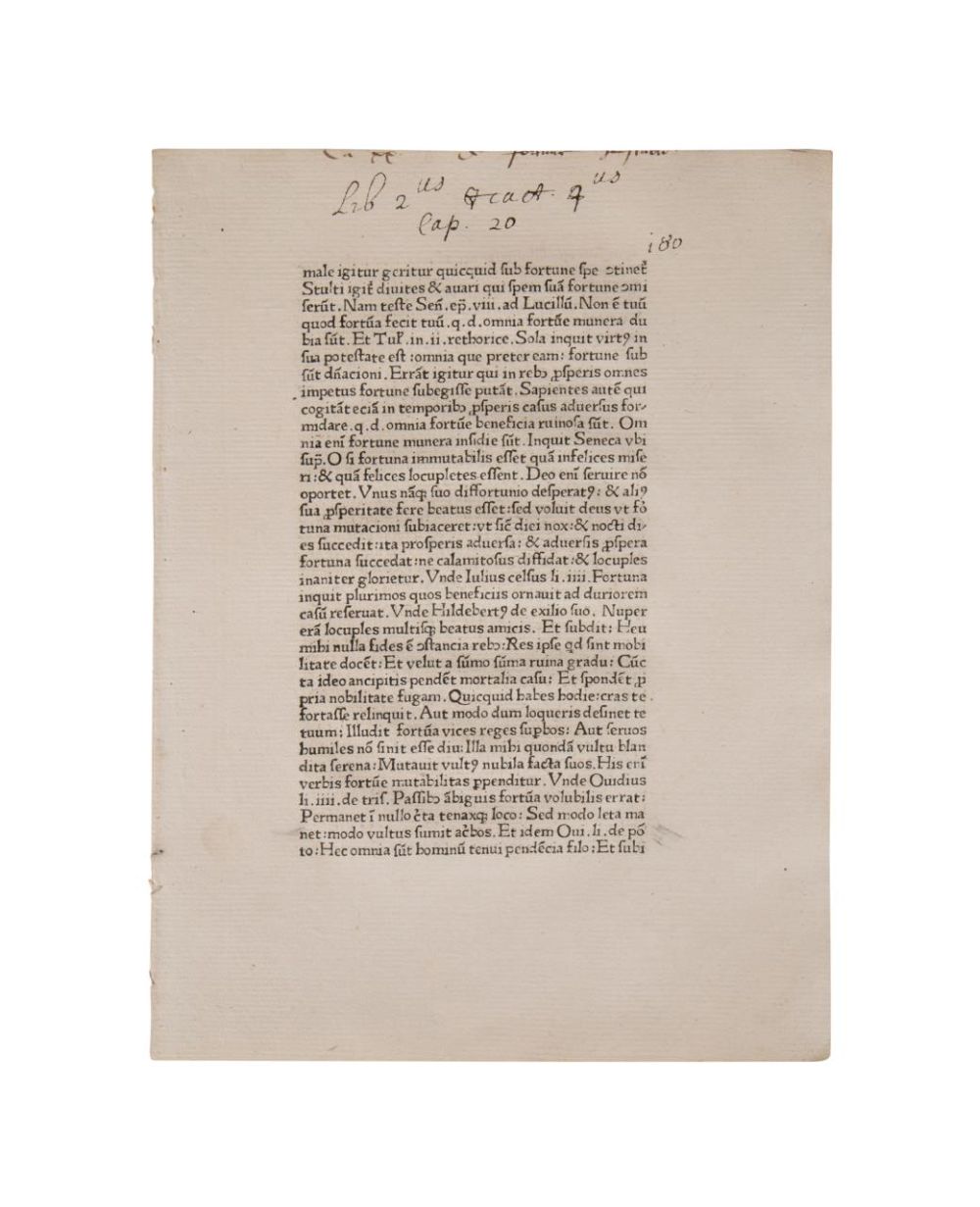 TWO INCUNABULA LEAVES FROM