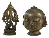 TWO INDIAN BRONZE FIGURESfigur