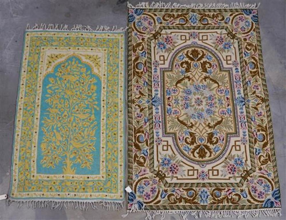 TWO INDIAN FLATSTITCH RUGSTwo