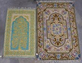 TWO INDIAN FLATSTITCH RUGSTwo