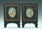 Two Indian miniature portraits