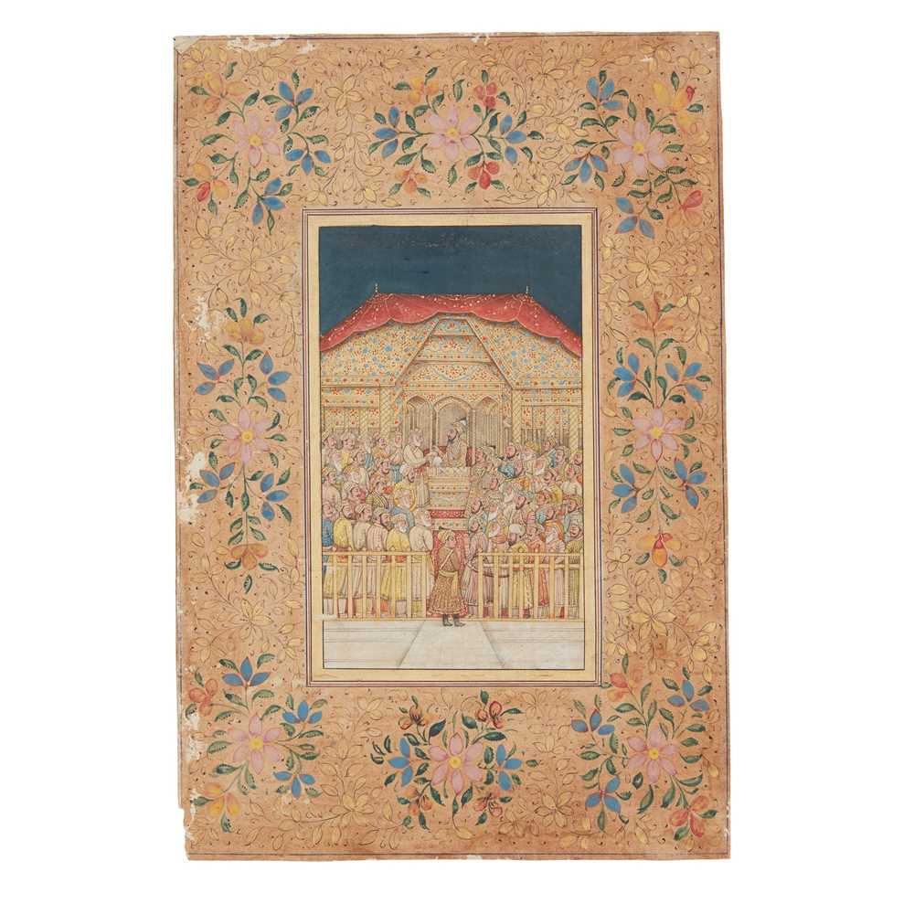 TWO INDIAN MINIATURES: MUGHAL