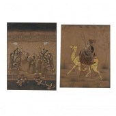 TWO INDIAN NIM QALAM PAINTINGS