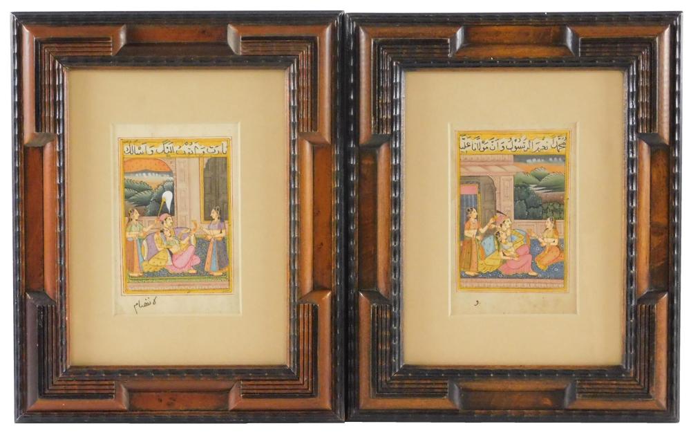 TWO INDO-PERSIAN ILLUMINATED