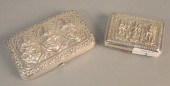 TWO INDONESIAN SILVER CIGARETT