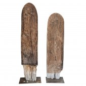 TWO INDONESIAN SLOTTED MARKERS