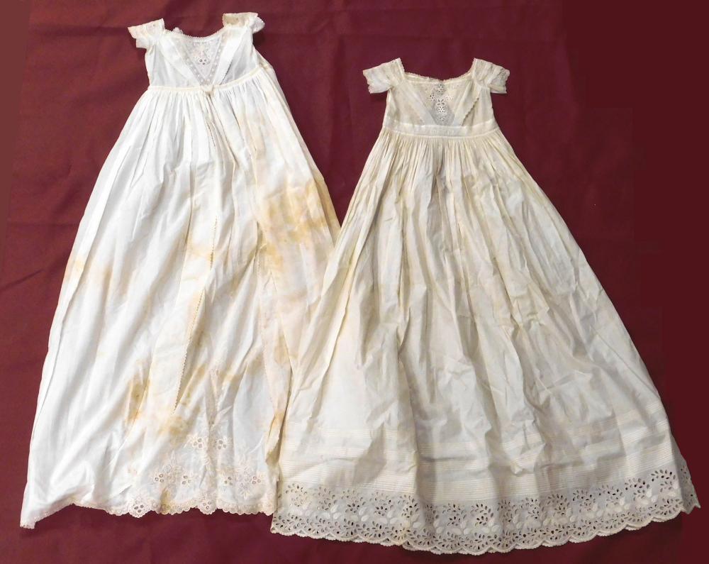 TWO INFANT LAWN DRESSES,