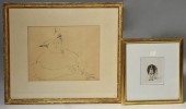 TWO INK DRAWINGS BY XAVIER DE