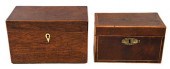 TWO INLAID WOOD TABLE BOXESBri