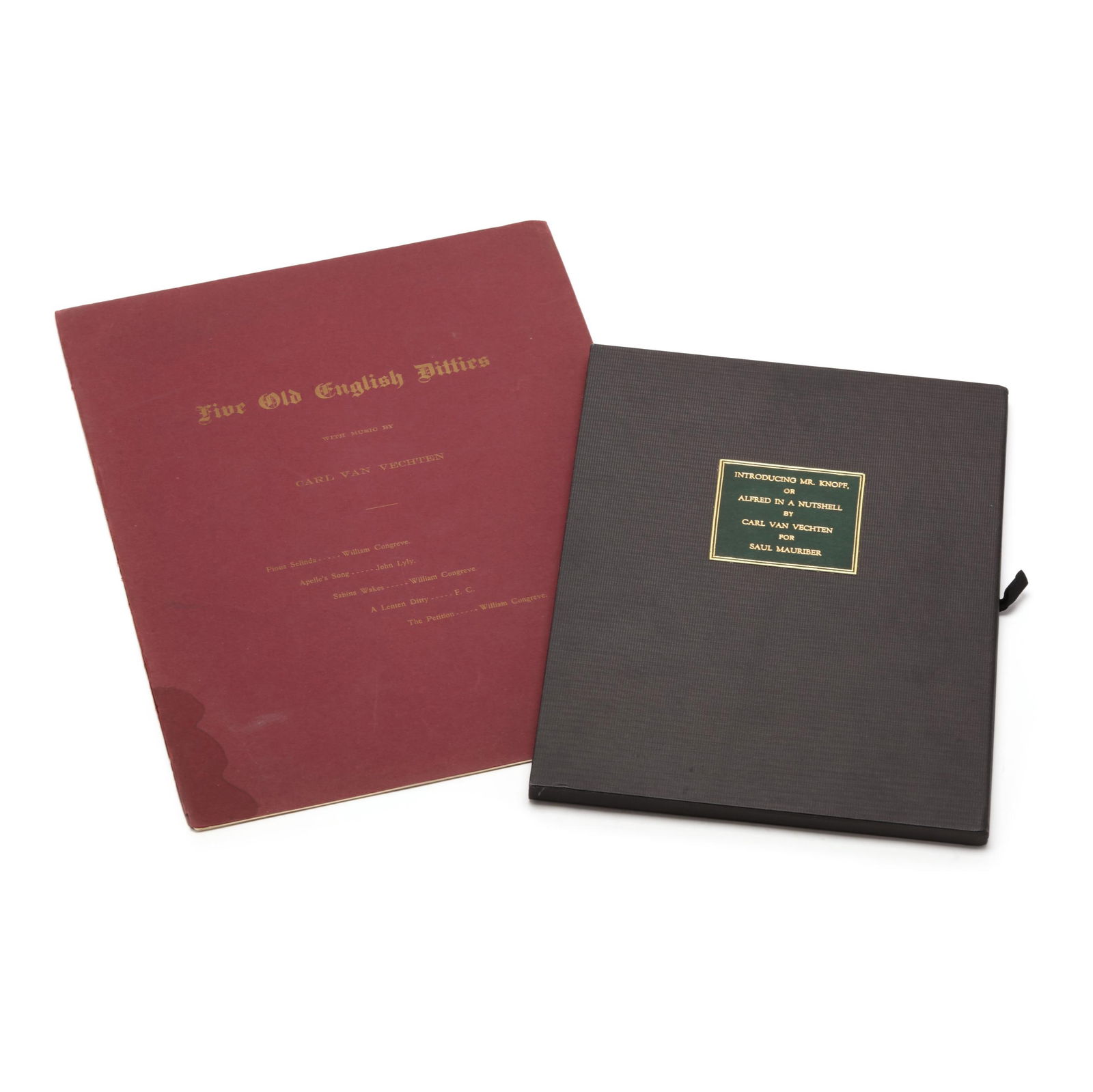 TWO INTERESTING ITEMS FROM CARL VAN