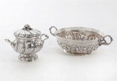 TWO INTERNATIONAL SILVER TABLE