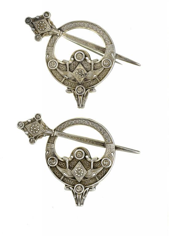 TWO IRISH CELTIC REVIVAL SILVER
