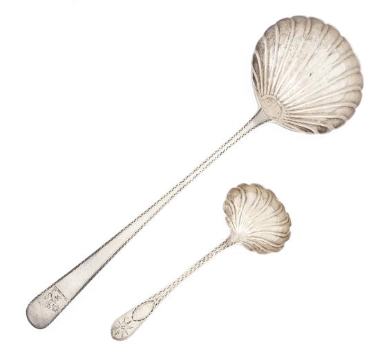 * Two Irish Silver Ladles the first
