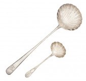 * Two Irish Silver Ladles the