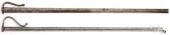 TWO IRON BLOW PIPES, 18TH C.Tw