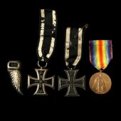 TWO IRON CROSSES, AN AMERICAN