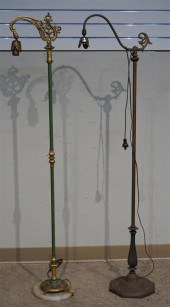 TWO IRON FLOOR LAMPSTwo Iron F