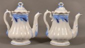TWO IRONSTONE BLUE WHEAT PATTE