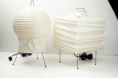 TWO ISAMU NOGUCHI AKARI PAPER
