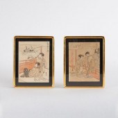 TWO ISODA KORYUSAI UKIYO-E COL