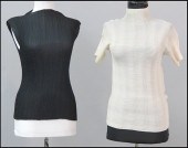 TWO ISSEY MIYAKE BLOUSES. Comp