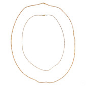 TWO ITALIAN 14K GOLD FIGARO LI