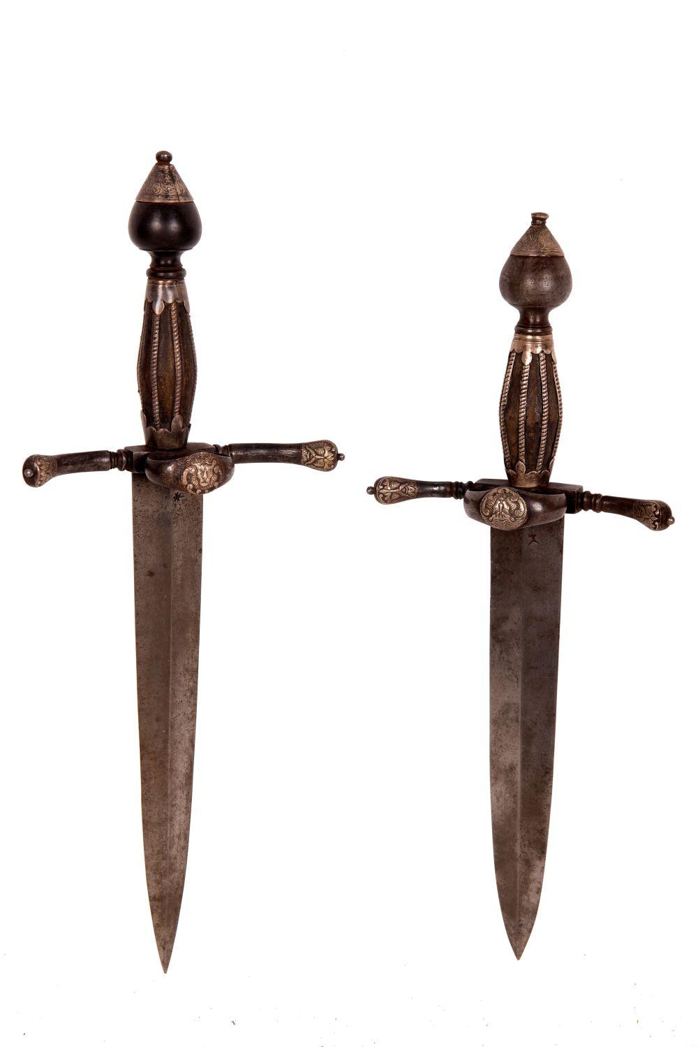 TWO ITALIAN COMPANION DAGGERSThe