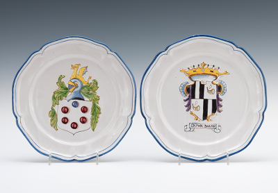 Two Italian Faience Plates Two