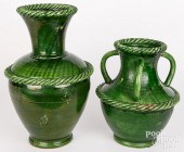 TWO ITALIAN FORTUNATA POTTERY