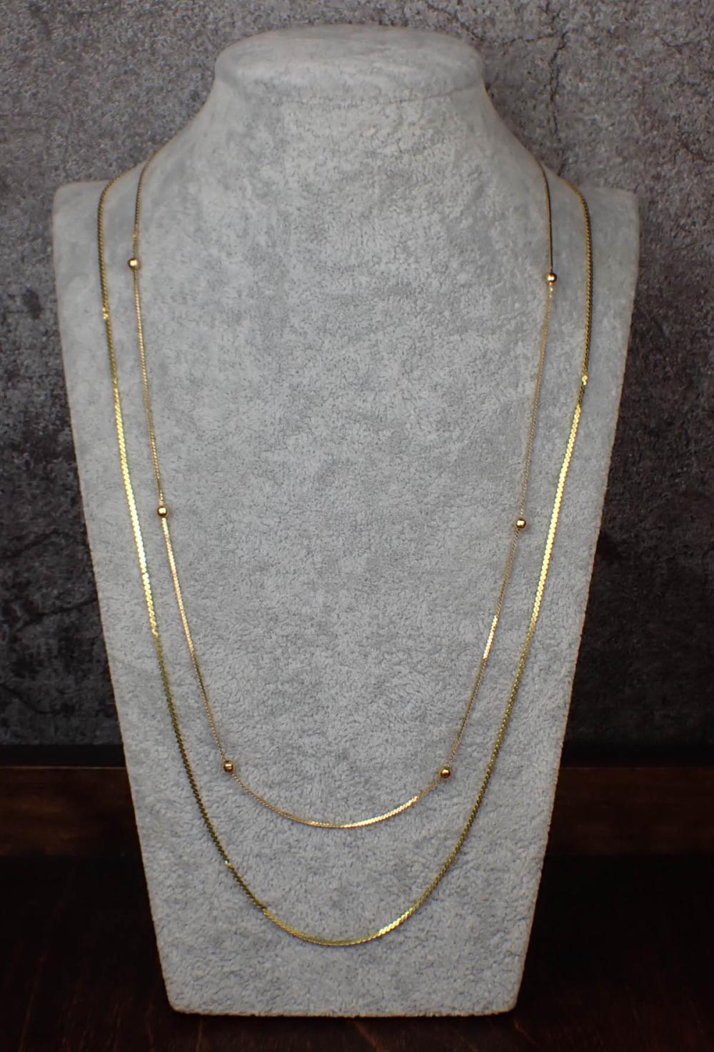 TWO ITALIAN FOURTEEN KARAT GOLD