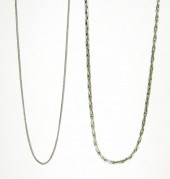 TWO ITALIAN FOURTEEN KARAT WHI