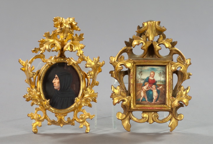 Two Italian Framed Miniature