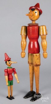 TWO ITALIAN JOINTED WOOD PINOC