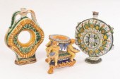 Two Italian Maiolica pilgrim f