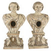 TWO ITALIAN PAINTED WOOD RELIQ