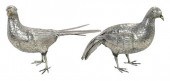 TWO ITALIAN STERLING PHEASANTS