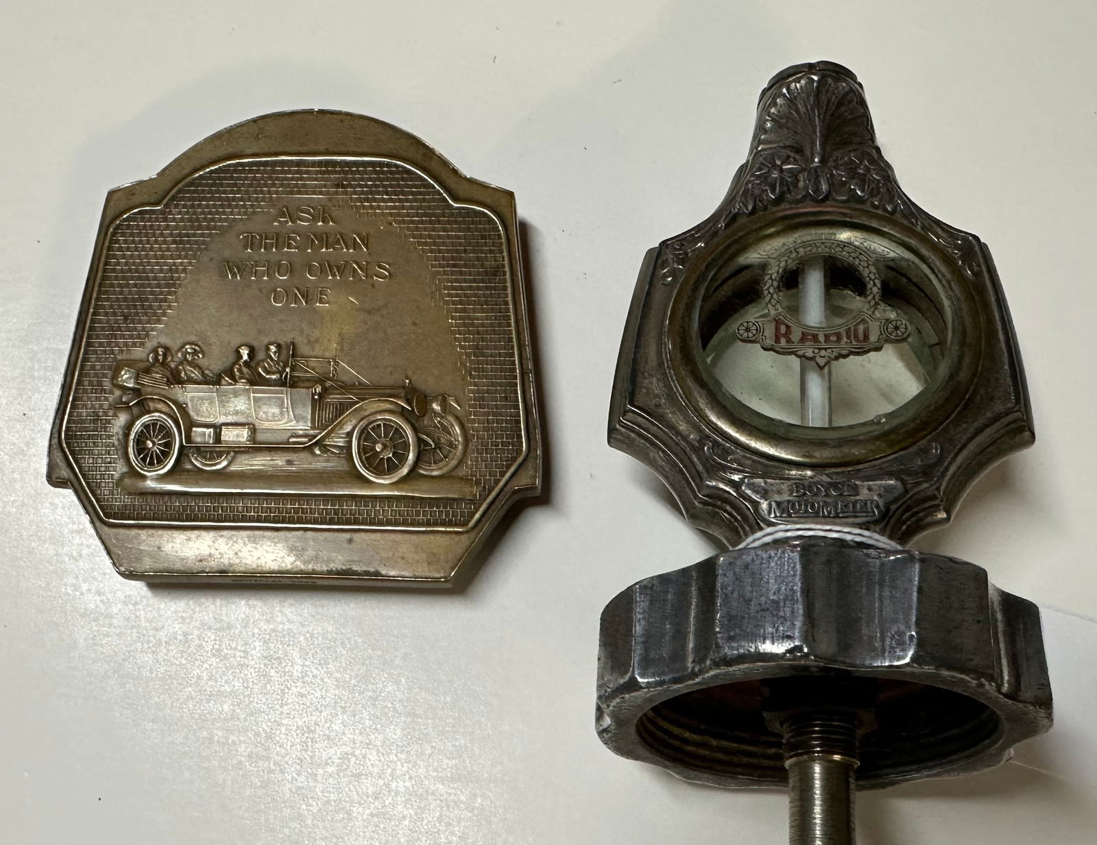 TWO ITEMS - 1916 ERA PACKARD DESK